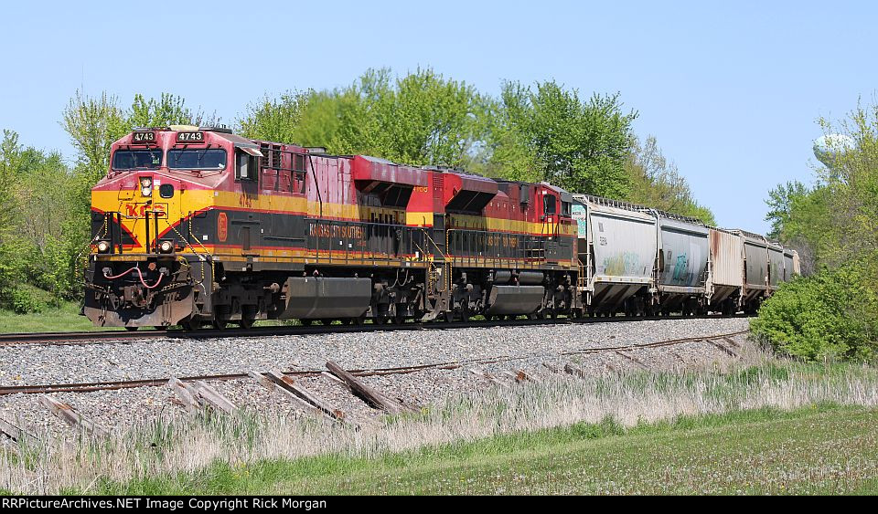 Westbound KCS Grain at Bowling Green